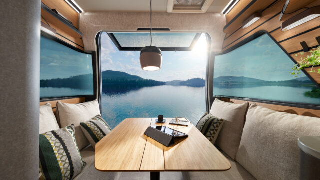 Sittegruppe med fenomenal utsikt.